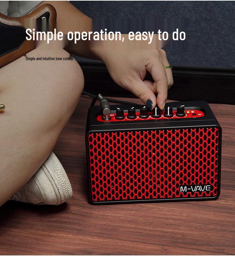 M-VAVE SP100 Bluetooth Portable Guitar Amplifier for Outdoor Performance & Recording