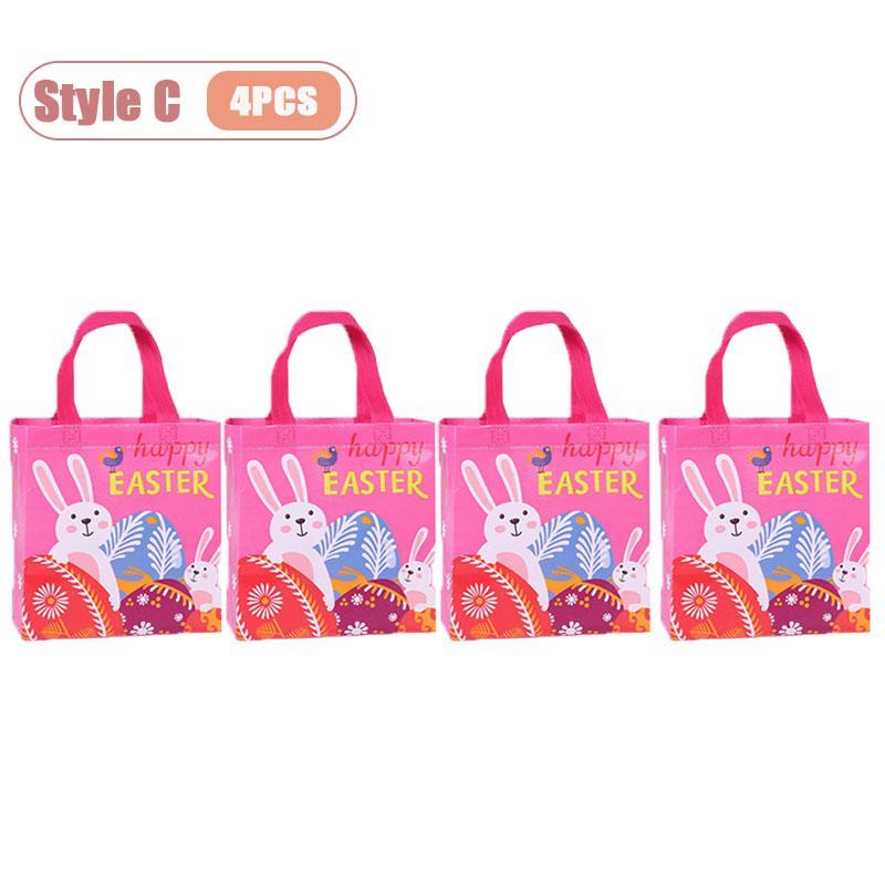 

4-40PCS Easter Themed Non Woven Bags Collection Holiday Gift Bags Valentines Party Packaging Shopping Tote Waterproof Decor 23x22x11cm