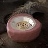 Heart-Shaped Stripe With Cover Candle Cup Silicone Molds DIY Cement Plaster Storage Jar Pottery Mould Concrete Art Making Decor