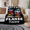 Aircraft Model Customize Your Name Blanket Used For Chair Office Sofa Bed Camping Soft And Warm Giving Friends And Relatives Birthday Graduation Gift