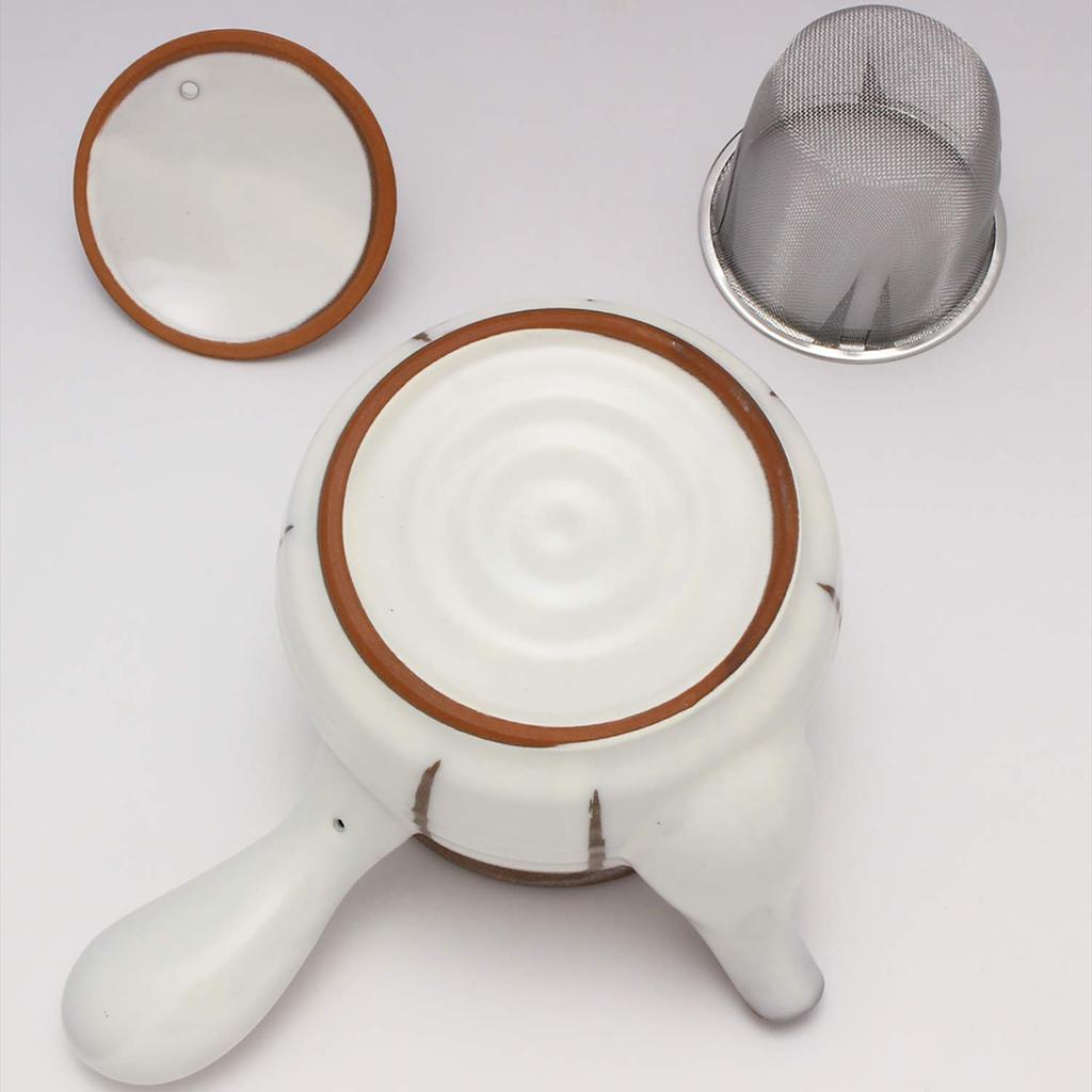 Mino Ware Kohiki Tokusa Made In Teapot, Rokubei, Japan, 500-39