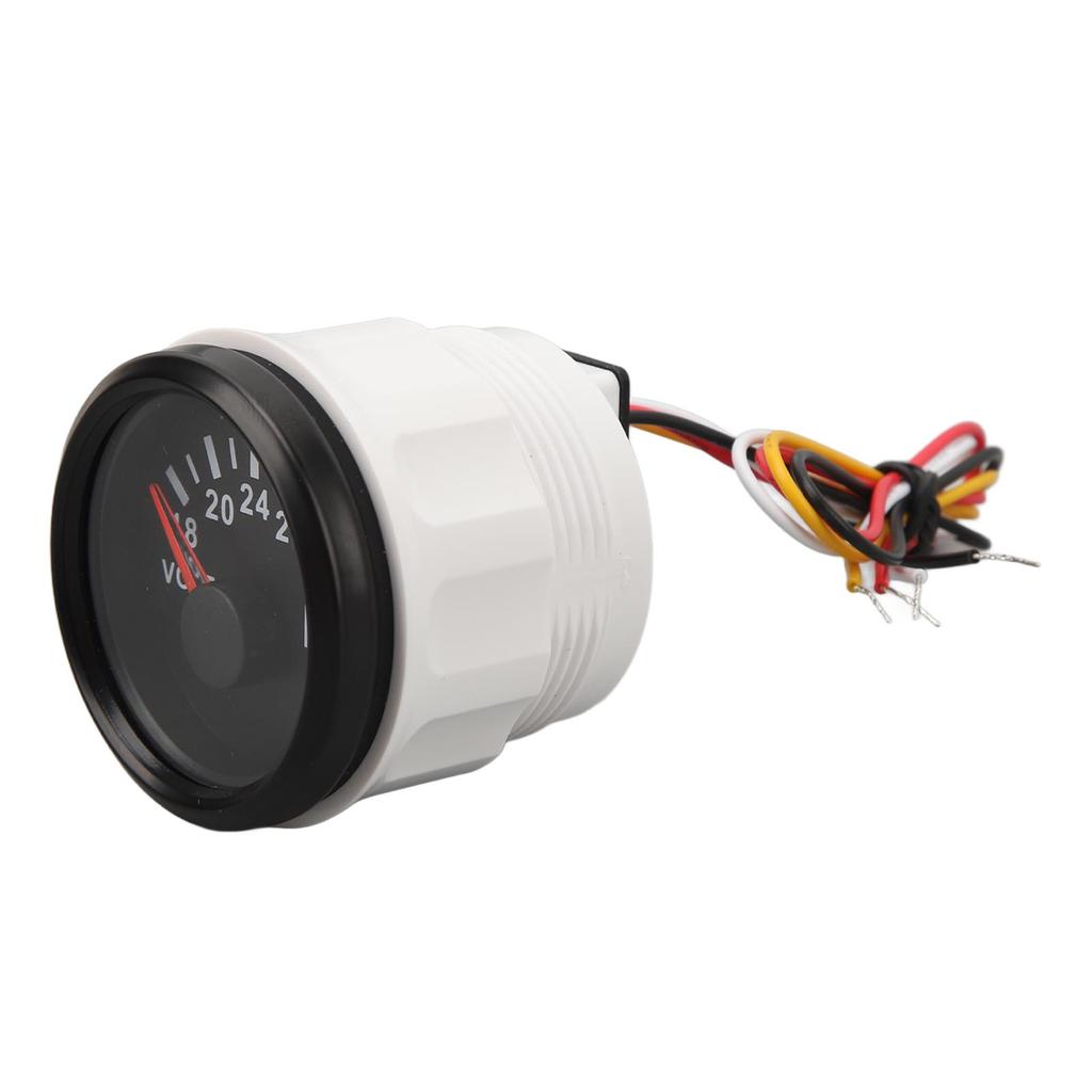 52MM Voltage Meter 9 To 32V Highly Accurate Pointer Voltmeter with Backlight For RVs Yacht Fishing Boats Ships