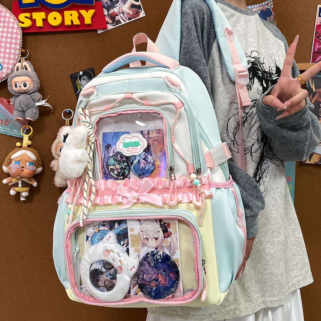 Schoolbag Japanese school bag junior high school girls high value ins wind large capacity backpack high school students school backpack