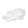 6pcs/set Acrylic Buffet Riser Square Space Saving Storage Box Dessert Cake Holder For Party Wedding Toy Figure Jewelry Display