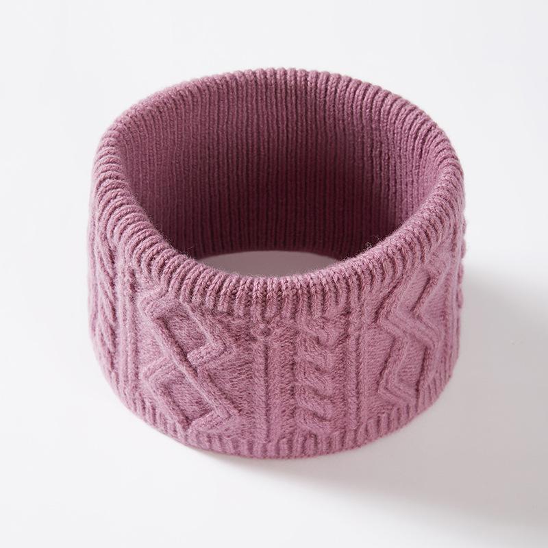 Knitted hat men's wool winter warm ear protection wool hat scarf set women's outdoor anti-cold