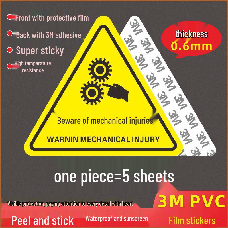 Electric Shock Warning Sticker - Caution Symbol for Distribution Box