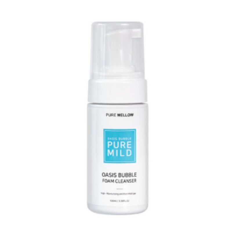 

PURE MELLOW Oasis Bubble Foam Cleanser Pure Mild 100ml Gentle Low Irritation Hydrating Korean Face Wash