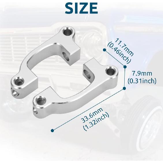AUTOVIC Positive Camber C-Hubs with Screws for Redcat ‘59/‘64/Monte Carlo