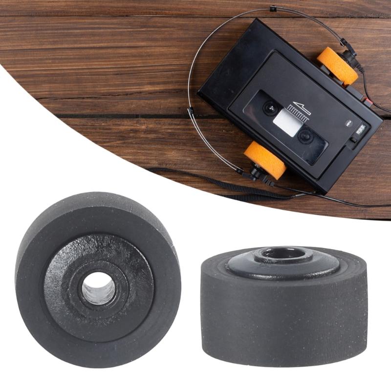 Packung mit 5 Kassettenrekorder Andruckrollen Rad Gummi Audio Kassetten Druckrollen Für Recorder Wartung
