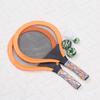 ibasenice Kids Racquet Set with Ball - BadmintonTennis, 49 x 28.5cm, Orange, Lightweight EVA Soft, Kids' Toy, Outdoor Play, Park, Beach
