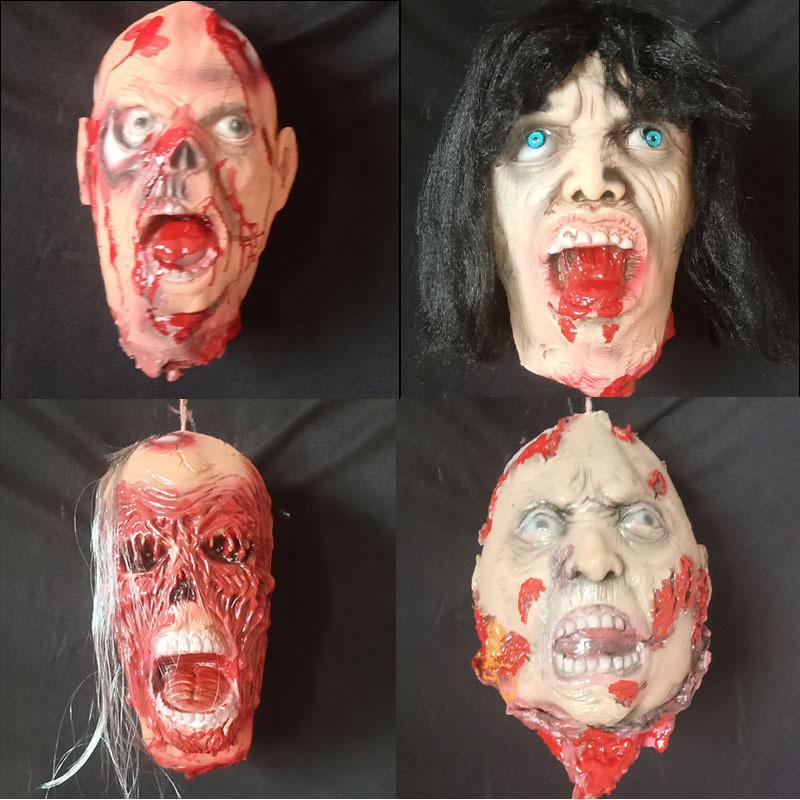 Hanging Ghostthemed Decor With Bloody Head For Halloween Party And Venue Haunted