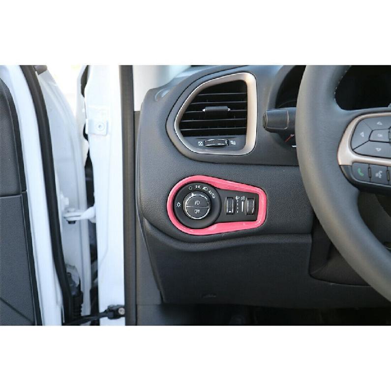 For Jeep Renegade 15-2023 Light Pink Driver's Side Dash Control Cover Trim