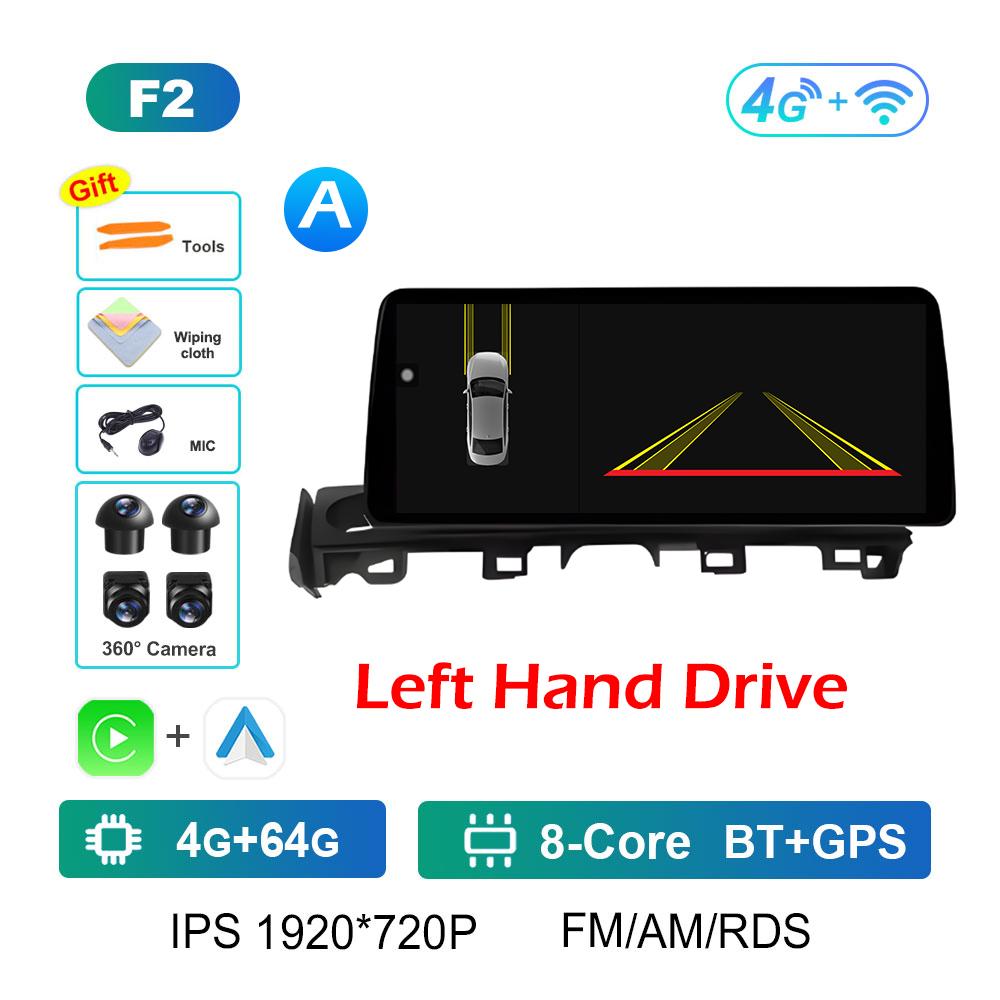 For Mazda ATENZA 2017 2018 - 2019 Wireless Carplay Android Intelligent System Bluetooth 12.3 Inch Touch Screen Accessories WIFI