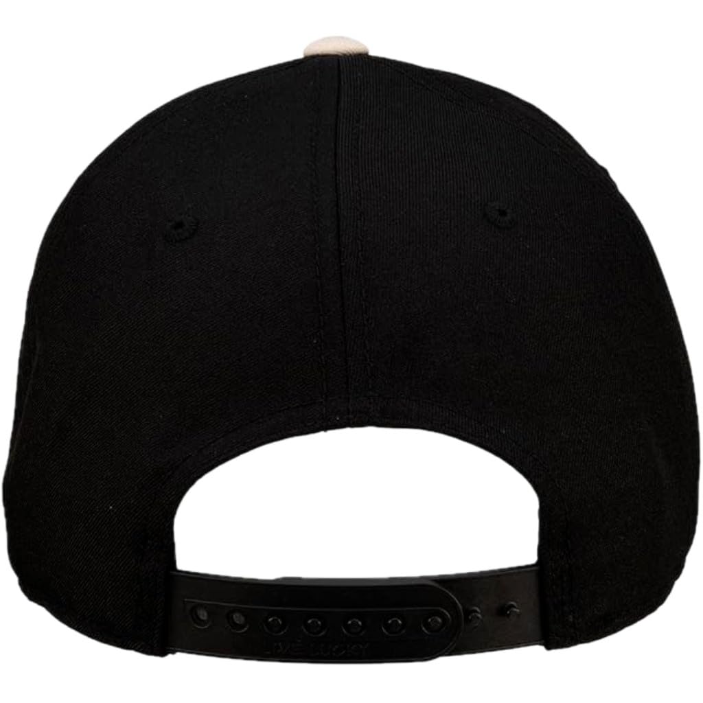 [Black Clover] Cap Sharp Luck 18 Laser Patch/Black/Creme