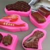 Silicone Mousse Molds Cake Moulds Meat Shaped Dessert Molds Chocolate Molds Cake Decorating Tool for Kitchen Bakings