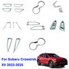 For Subaru Crosstrek XV  2024 2025 ABS Door Handle Water Cup Holder Front Armrest Side Air Vent Outlet Cover Accessory