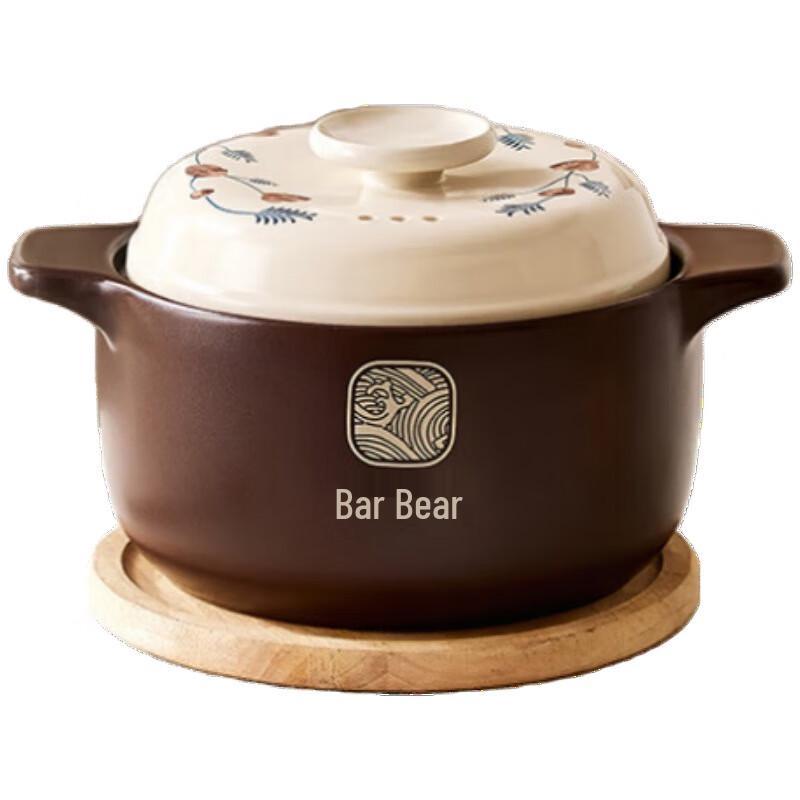 Little Bear High-Temperature Ceramic Stew Pot
