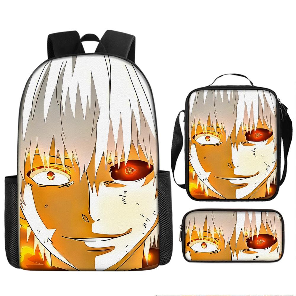 Anime Peripheral Backpack Tokyo Ghoul Food Backpack Kimuken School Bag Computer Bag Tokyo Ghoul Backpack