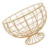 Metal Wire Fruit Basket Steel Wire Storage Basket Large Capacity Fruit Vegetable Holder Snack Container Kitchen Counter Decor
