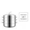 Shield Point Stainless Steel Multi-Layer Steamer Pot