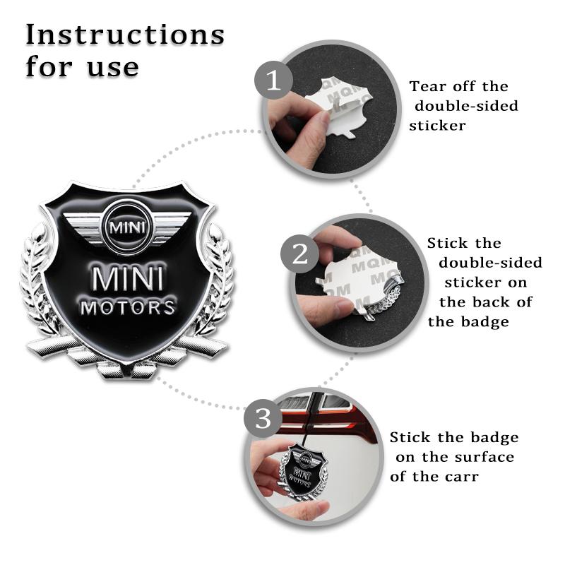 2 ks 3D kovový znak na karoserii kufru auta pro Mini Cooper R60 R61 F54 F55 F56 F60 R50 R52 R53 Odznak Dekorace Příslušenství njbwy33