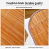 Cooling Bamboo Summer Pillowcase - Ice Silk & Rattan Mat for Adults