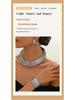 Elegant Multi-Layered Metal Ring Necklace Set for Women - Fashionable and Versatile European/American Design