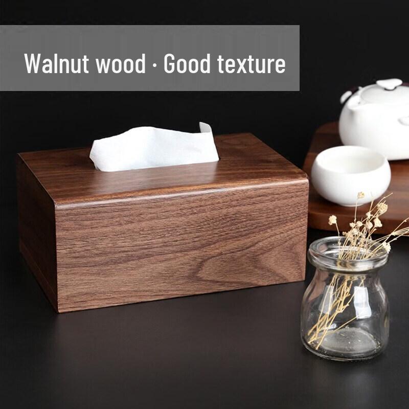 LIEI Schwarzwalnuss Tischplatten Taschentuchbox