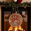 Decorative Ornaments for Home Christmas Rhinestone Painting Suncatcher Kit, Round DIY Hanging Decor Gifts Tree Home, Craft Pendant Holiday Party