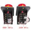 Comutatoare cu buton electromagnetic HCK3 cu capac de oprire de urgență 10 pini 8 pini