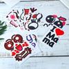 9Pcs Pregnancy Belly Stickers Photographs Props Funny Facial Expressions Decals Memorable Keepsakes Mum Maternity Accessories
