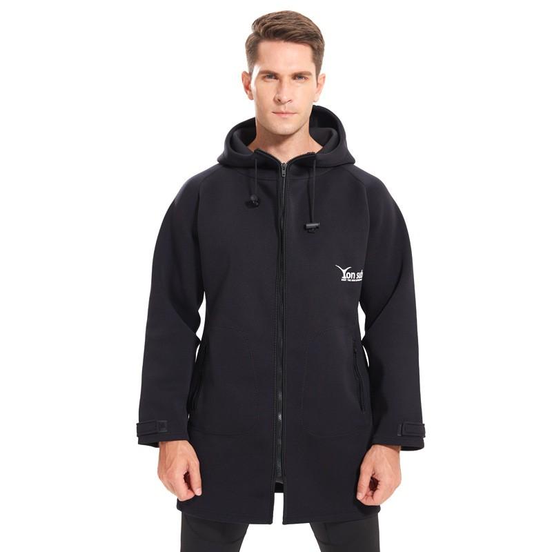 3mm Thick Hooded Neoprene Wetsuit Jacket