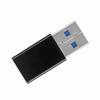 2Pcs USB 3.0 A Male to USB C 3.1 Type C Female OTG Data Charging Adapter Converter Black