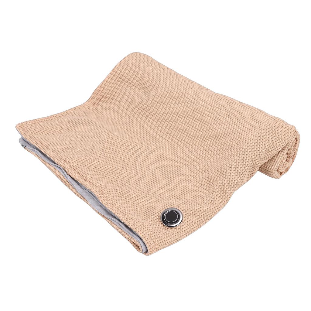 Heated Shawl 3 Heating Levels Zipper Design Soft Wearable Heated Throw Blanket for Home Office Travel