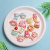 100 Pieces Sweet Cartoon Animals Bear Rabbit Cabochons Flatback Embellishments Charms for DIY Jewelry Craft Accessories