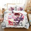 3D Anime Ayakashi Triangle Bedding Set Single Twin Full Printed With Pillowcase Duvet Cover Soft Queen King Size Bedclothes Home