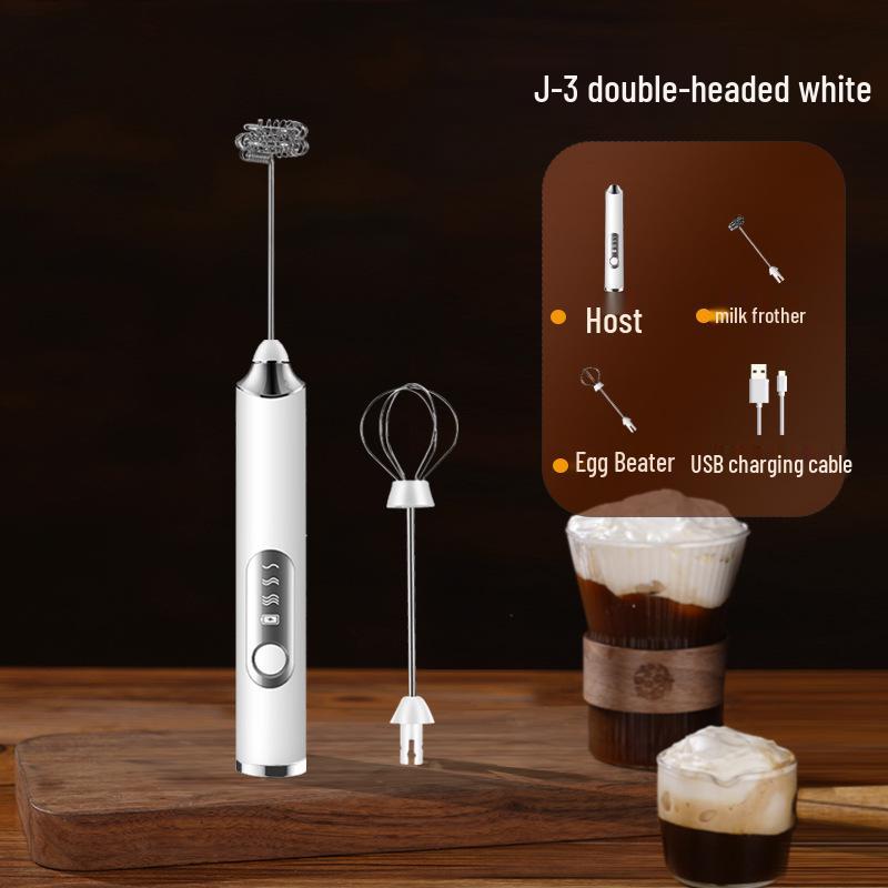 Portable Rechargeable Handheld Electric Milk Frother & Coffee Mixer