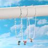 Beautiful Bohemian Starfish Pendant Necklace Colorful Bead Choker Adjustable Neck Chain Jewelry for Women and Girls