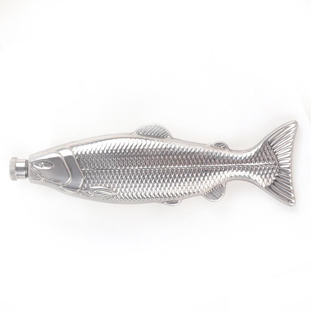 304 Stainless Steel Portable Trout-Shaped Wine Flask | Fish Design Travel Bottle for Outdoor Camping - 1pc