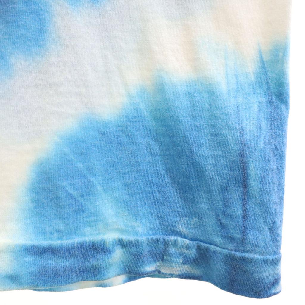 TULTEX 00s Old Looney Tunes Tweety Short sleeve T-shirt L blue Tie-dye Men's Used