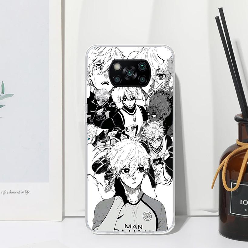 Blue Lock Nagi Seishiro Phone Case For Xiaomi Poco X7 X6 X5 M7 M8 Pro F7 Ultra Redmi 15C 15 13C 13 12C 12 10 10C 10A Art Fundas