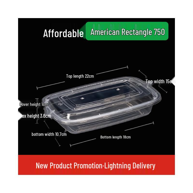 Shixun American Style Rectangular Takeout Boxes