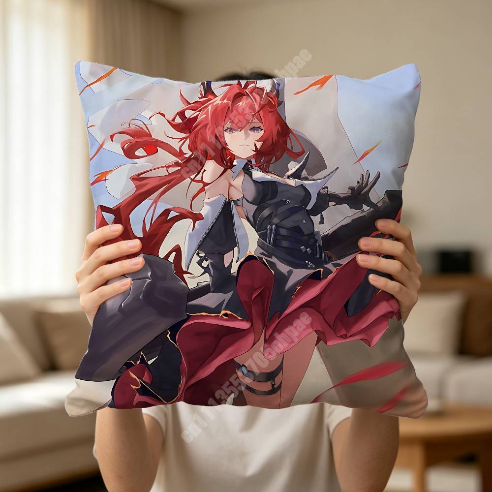Arknights Endfield Laevatain Pillow Cover Cushion Case Sofa Couch Modern Apartment Decor Family Furnishing