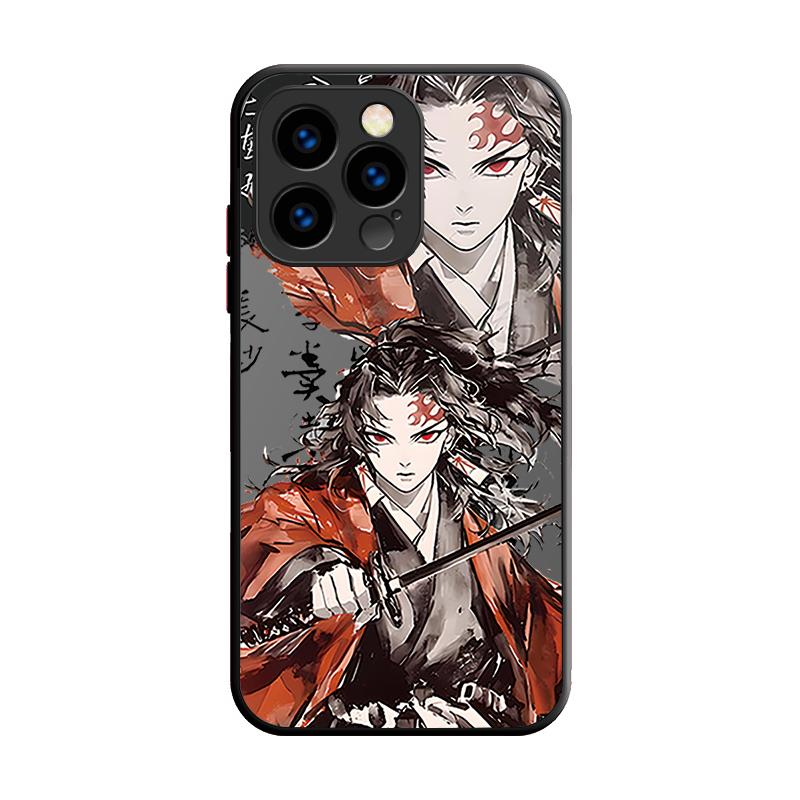 Anime D-Demon Slayer For iPhone 16 15 Promax Phone Case for Iphone 13 Case Silicone Matte Cover Shockproof Protective Soft Cover