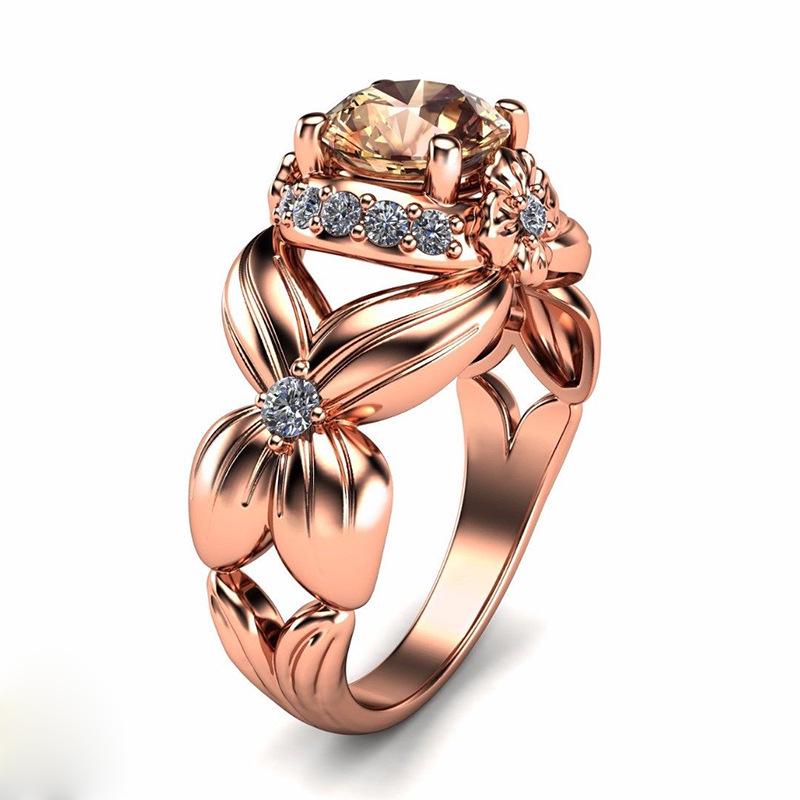 Source Jewelry Butterfly Ring, Slightly Inlaid Zircon Fashion Jewelry
