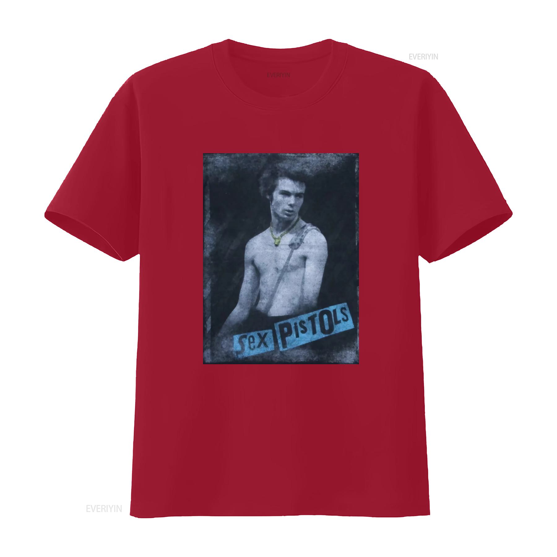Vintage 2000s Y2K Punk Rock Sex Pistols Sid Vicious T Shirt Music Band Tribute vintage Washed fashion Unisex Slightly S