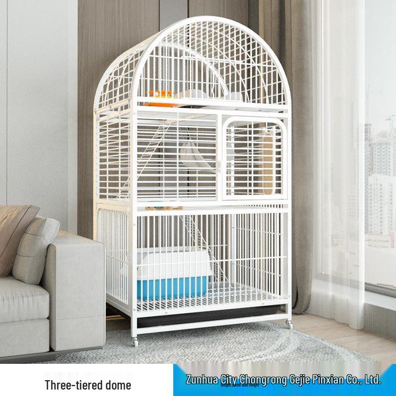 Extra-Large Three-Layer Cat Cage Villa for Household Use