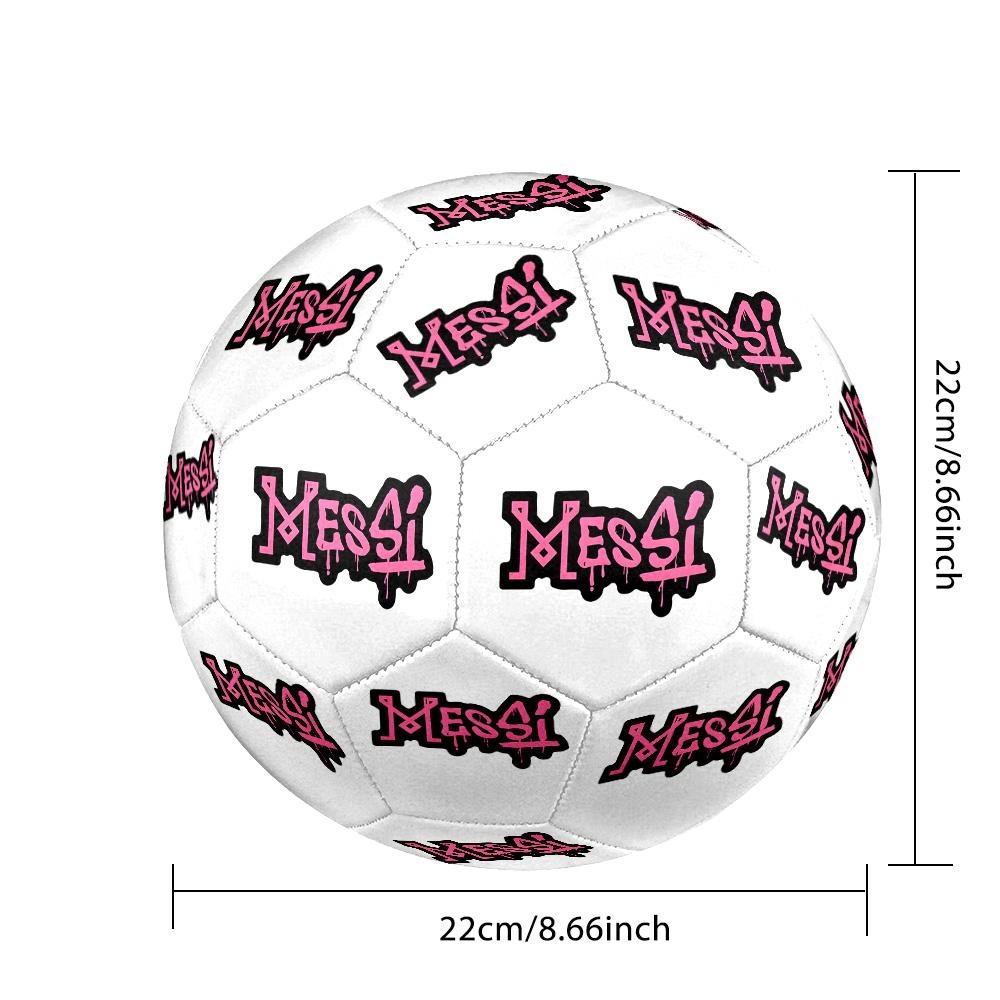 Farbenfrohes Messi-Logo-Design Größe 5 Fußball Maschinengenäht Indoor/Outdoor Training und Spiele für Fußballzubehör