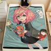 1Pc Cartoon Print Flannel Blanket, High Quality Comfortable for All Seasons, Home Decor, Warmth and Comfort, Perfect for Christmas Birthday Gift