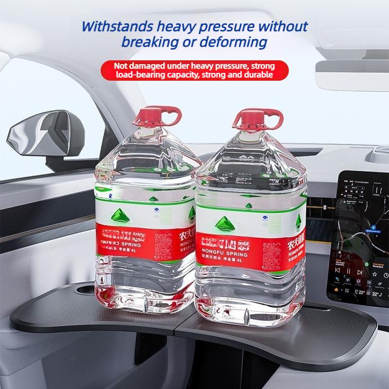Foldable Car Tray Dining Table Universal Car Travel Laptop Office Desk Phone Stand Cup Holder Beverage Tray Rack for Tesla M3/Y